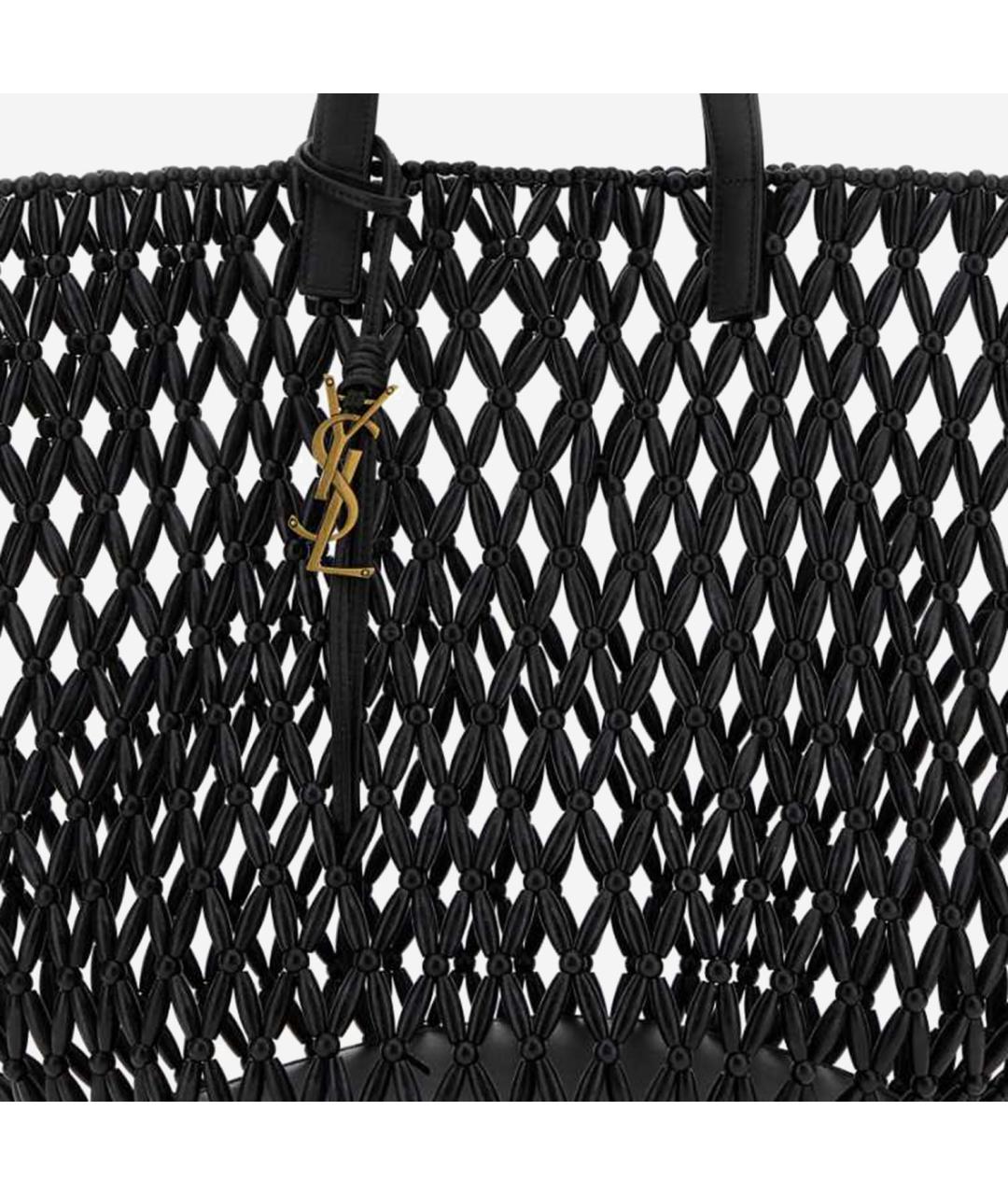 SAINT LAURENT Черная сумка тоут, фото 4