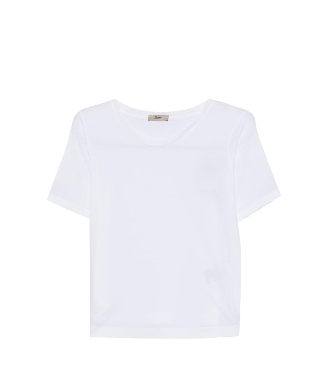 HERNO Белая хлопковая футболка, фото 1