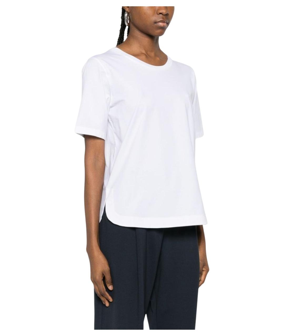 HERNO Белая хлопковая футболка, фото 2