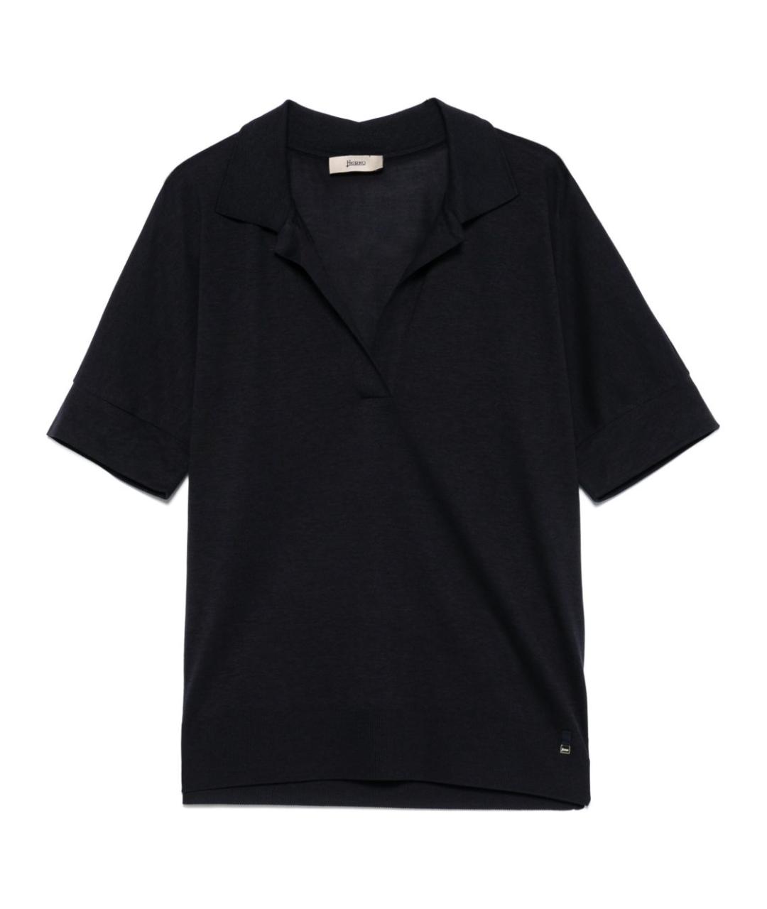 HERNO Черная футболка, фото 1