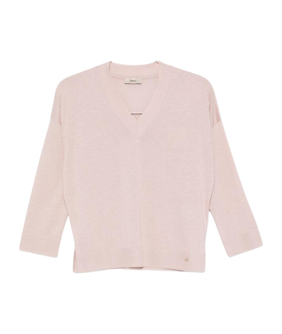 HERNO Розовый джемпер / свитер, фото 1