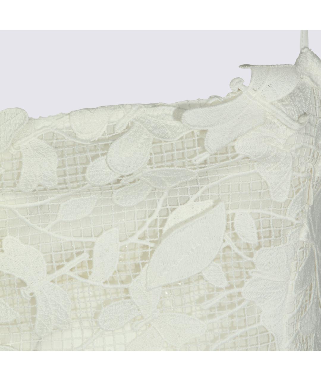 BLUMARINE Белое полиэстеровое платье, фото 3