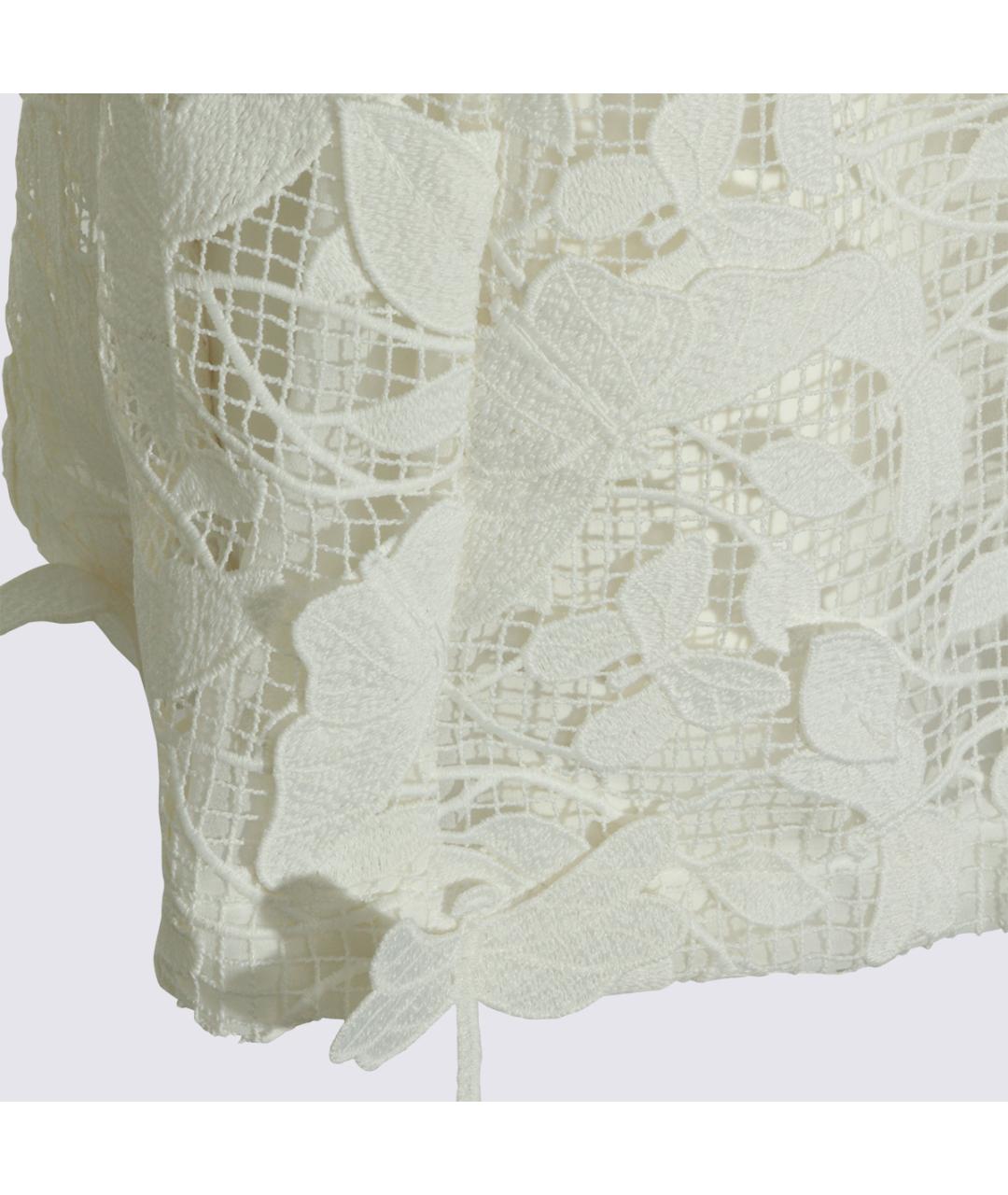 BLUMARINE Белое полиэстеровое платье, фото 4