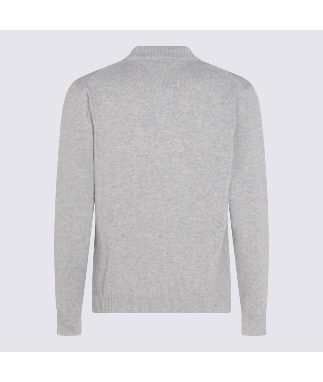 LARDINI Серое поло с длинным рукавом, фото 2