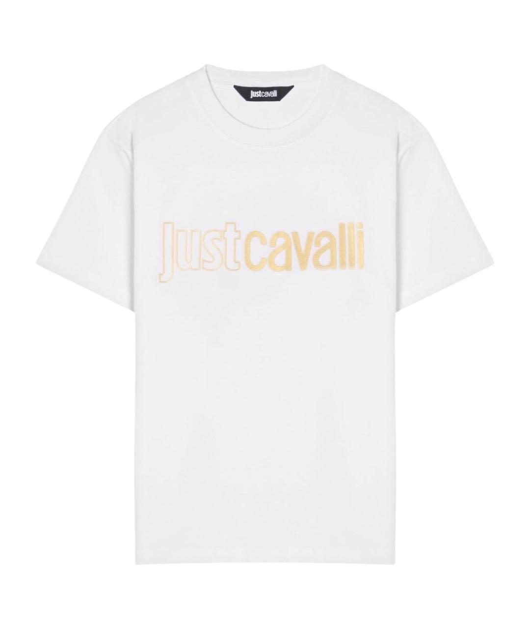 JUST CAVALLI Белая хлопковая футболка, фото 1