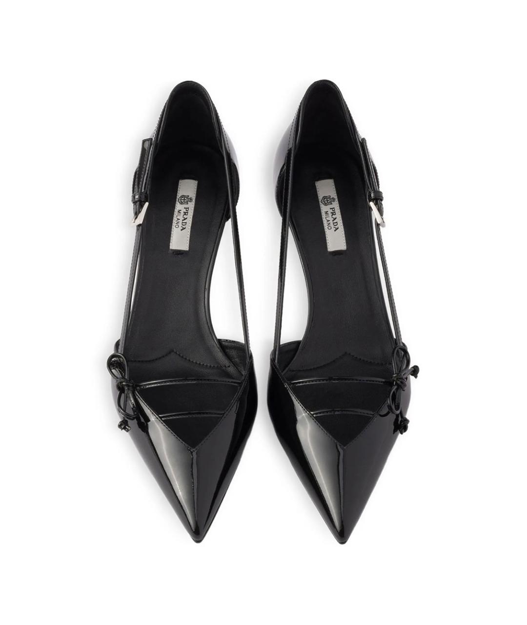 PRADA Черные туфли из лакированной кожи, фото 2