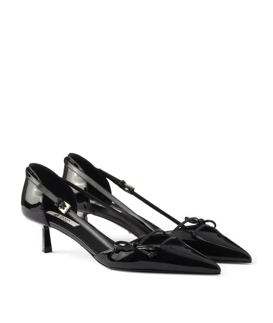 PRADA Черные туфли из лакированной кожи, фото 3