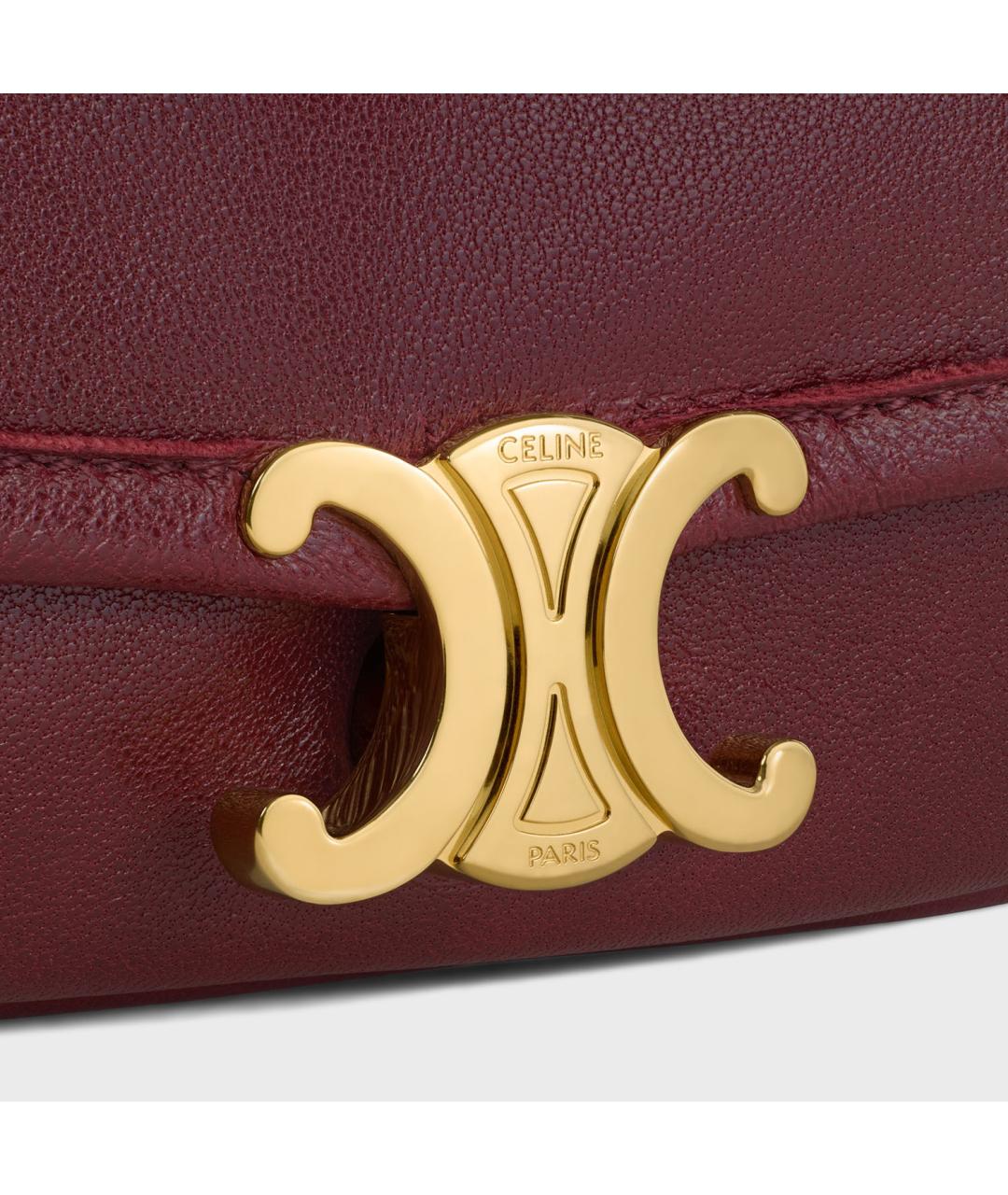 CELINE Кожаная сумка с короткими ручками, фото 4