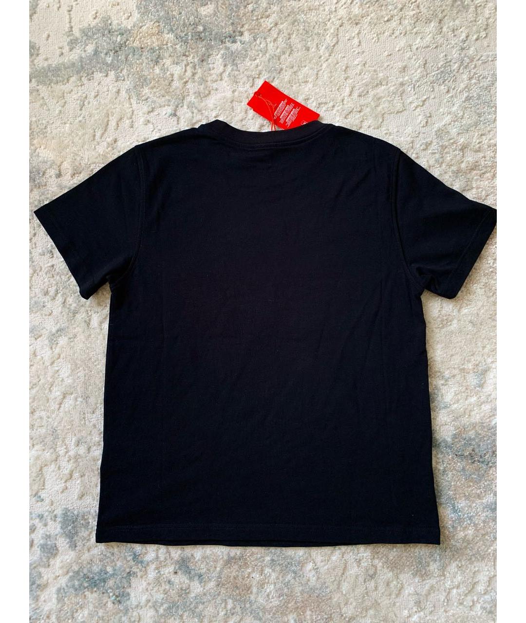 DIESEL Черная хлопковая футболка, фото 5