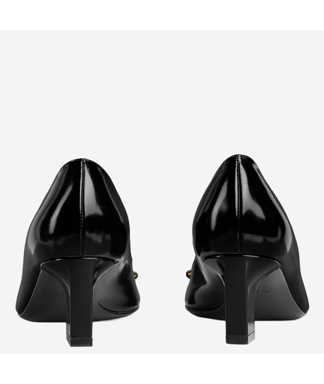 GUCCI Черные кожаные туфли, фото 4