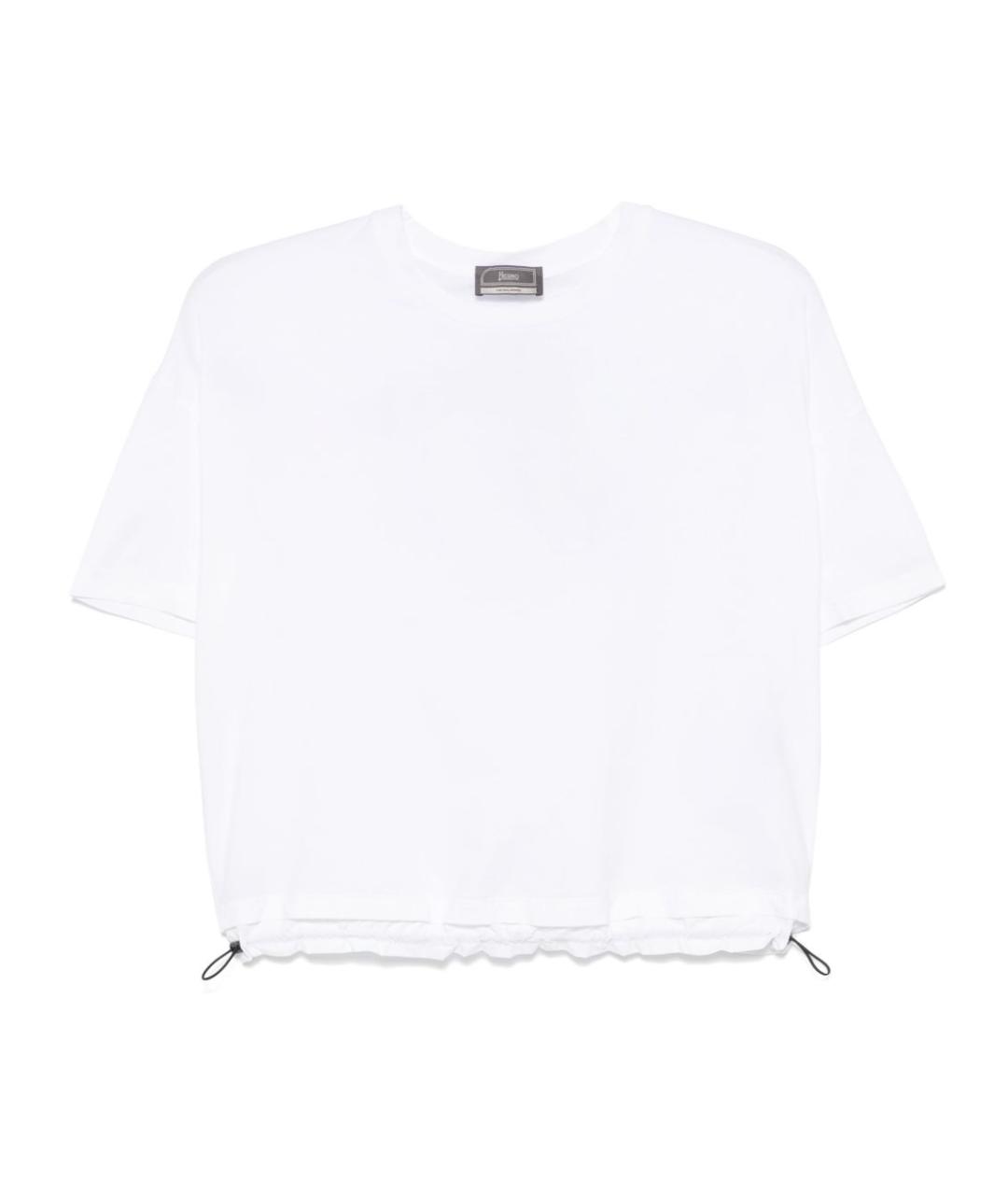 HERNO Белая хлопковая футболка, фото 1