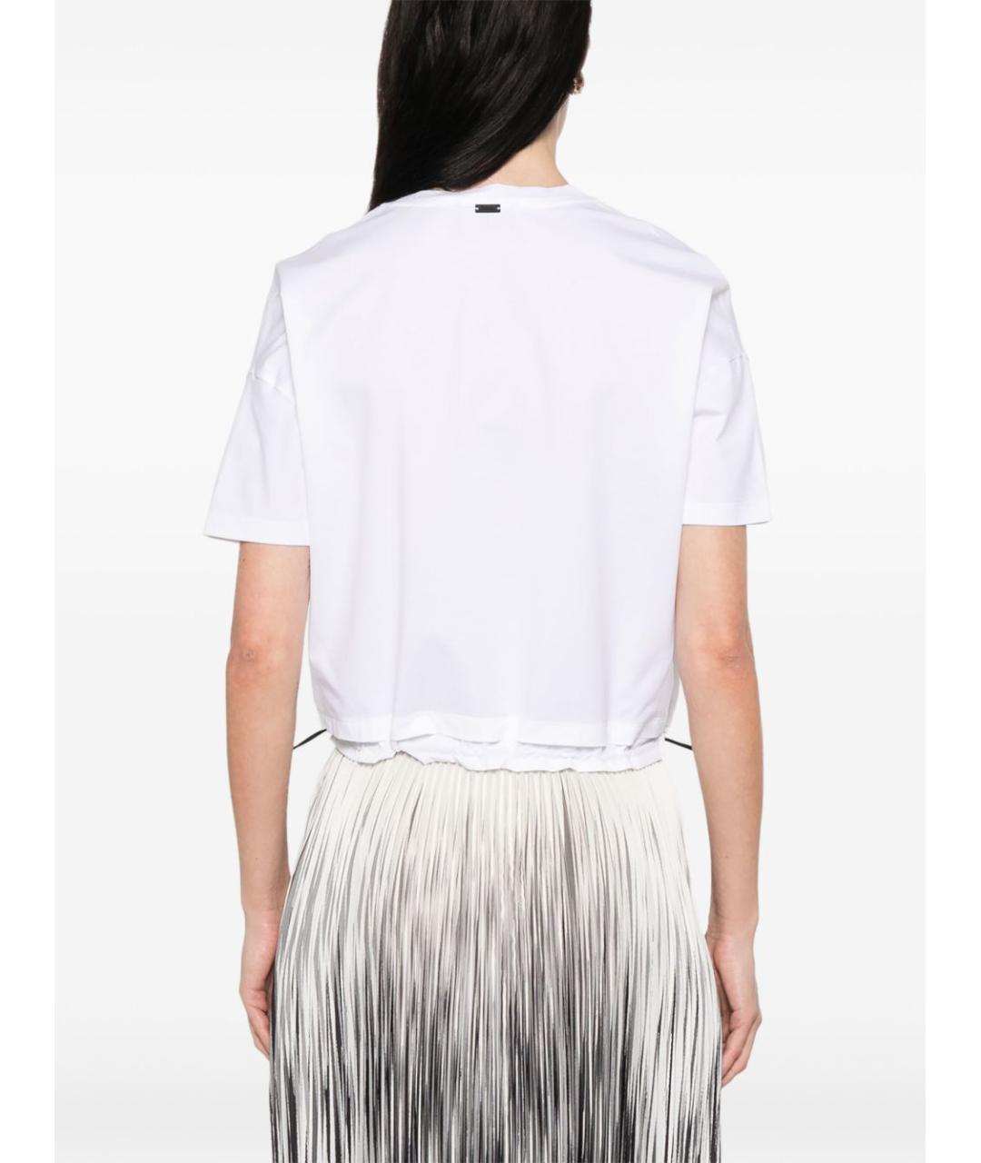 HERNO Белая хлопковая футболка, фото 5