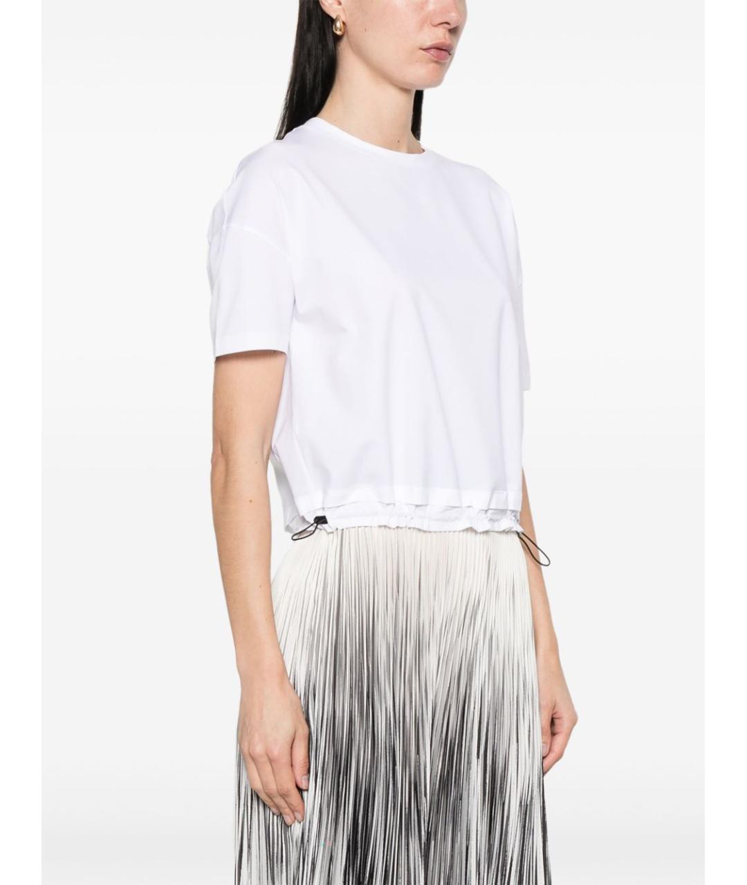 HERNO Белая хлопковая футболка, фото 3