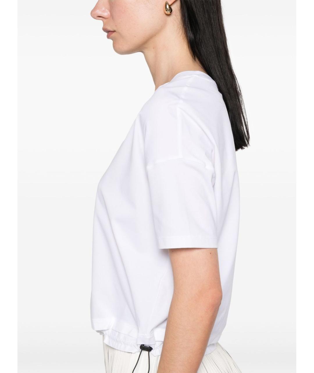 HERNO Белая хлопковая футболка, фото 4