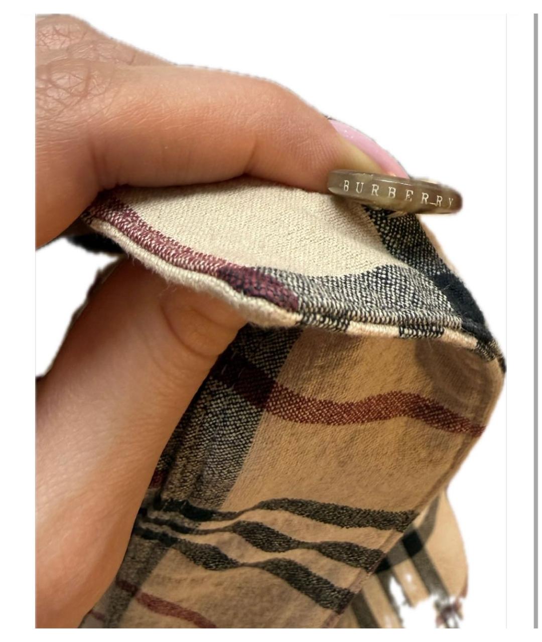 BURBERRY Коричневые брюки узкие, фото 5