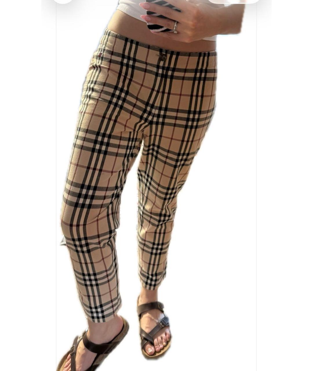 BURBERRY Коричневые брюки узкие, фото 2