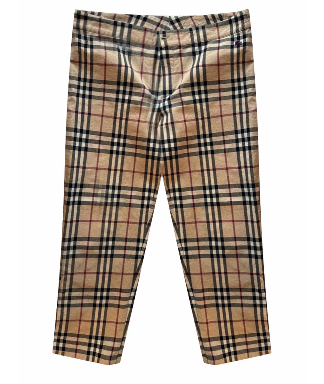 BURBERRY Коричневые брюки узкие, фото 1