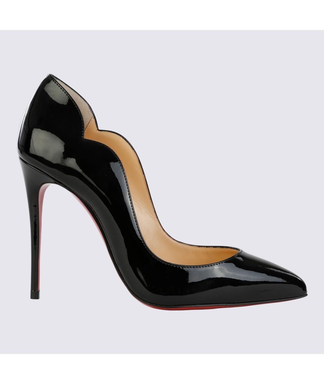 CHRISTIAN LOUBOUTIN Черные кожаные туфли, фото 3