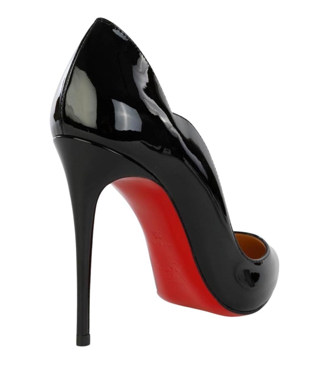 CHRISTIAN LOUBOUTIN Черные кожаные туфли, фото 2
