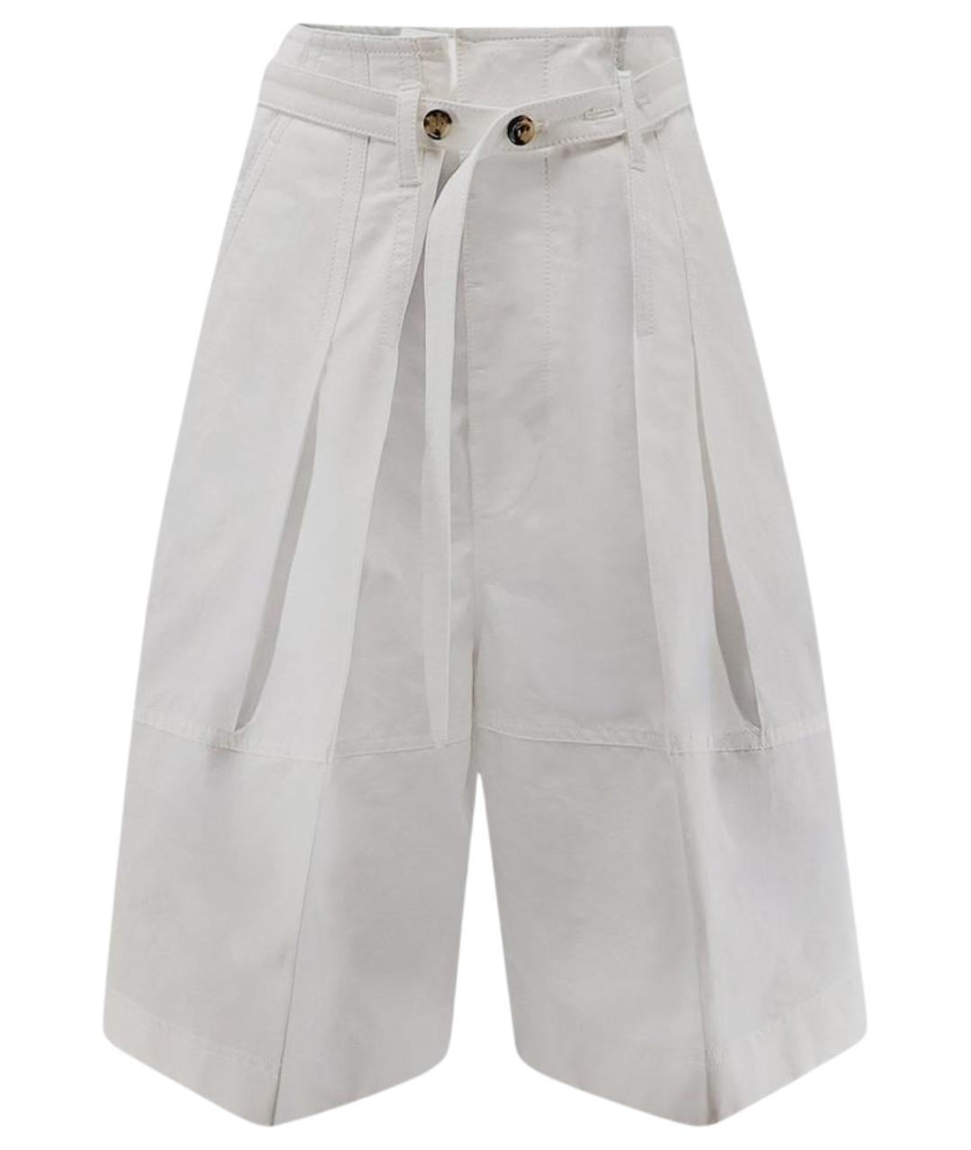 BOTTEGA VENETA Белые хлопковые кюлоты, фото 1
