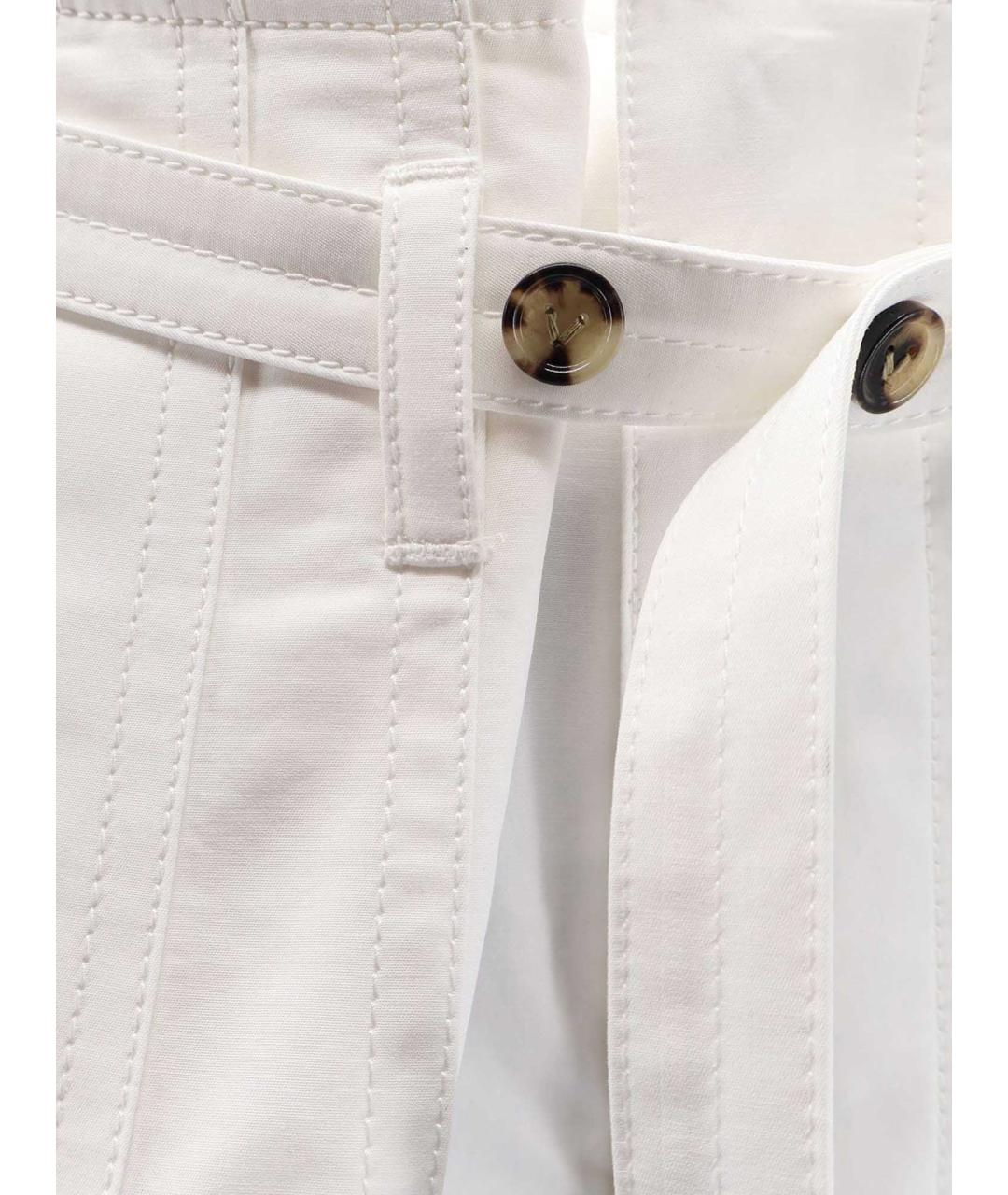 BOTTEGA VENETA Белые хлопковые кюлоты, фото 3