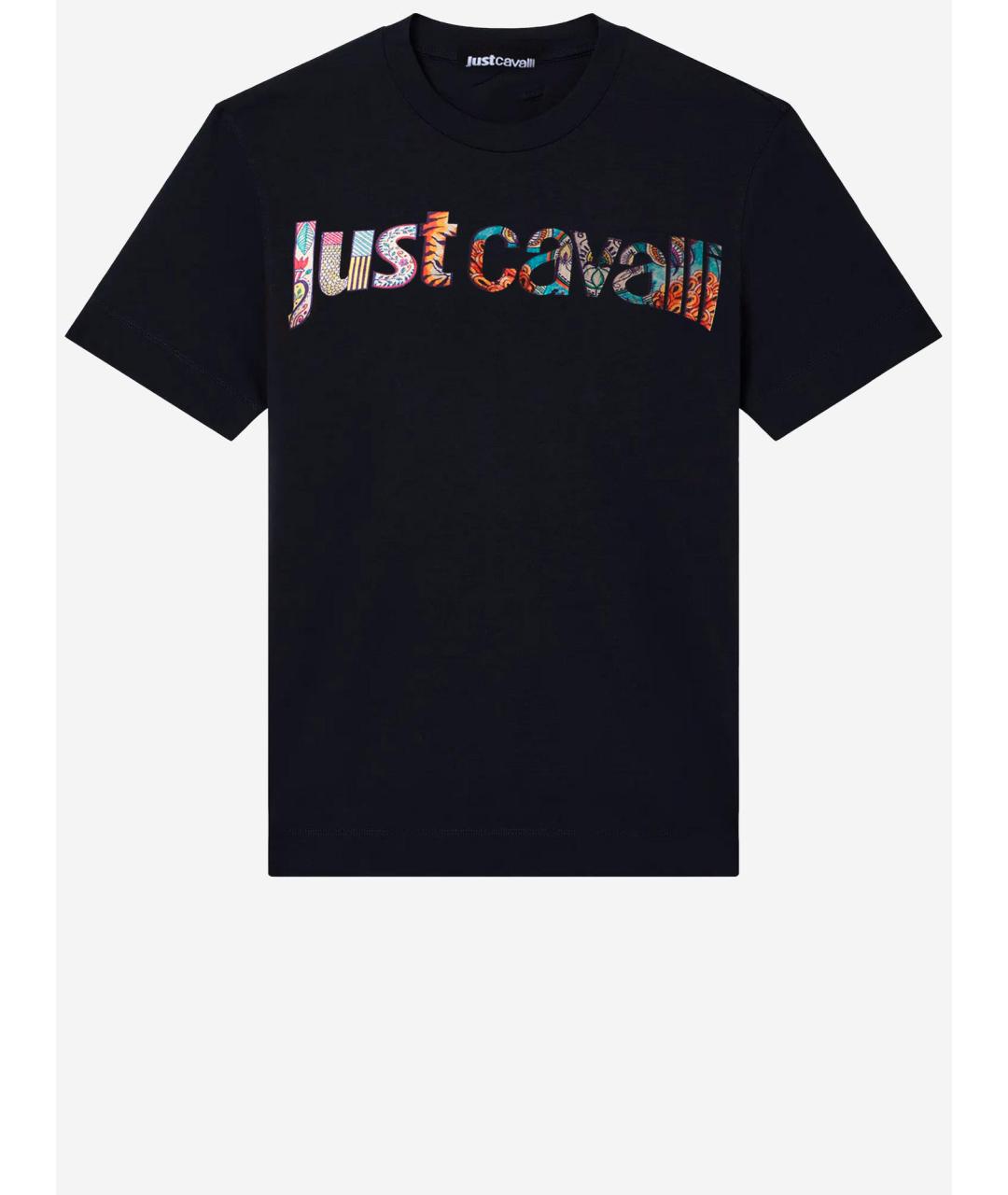 JUST CAVALLI Черная футболка, фото 4