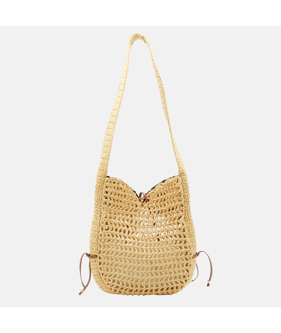 EMILIO PUCCI Бежевая пелетеная сумка тоут, фото 3