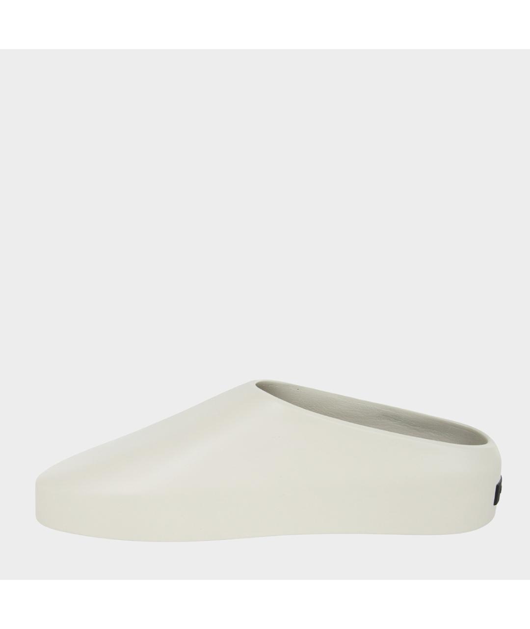 FEAR OF GOD Белые резиновые шлепанцы, фото 2