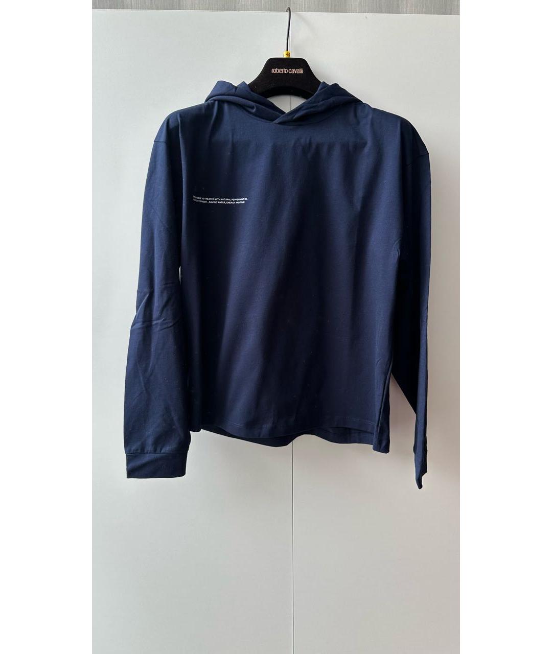 THE PANGAIA Темно-синий хлопковый костюм с брюками, фото 6