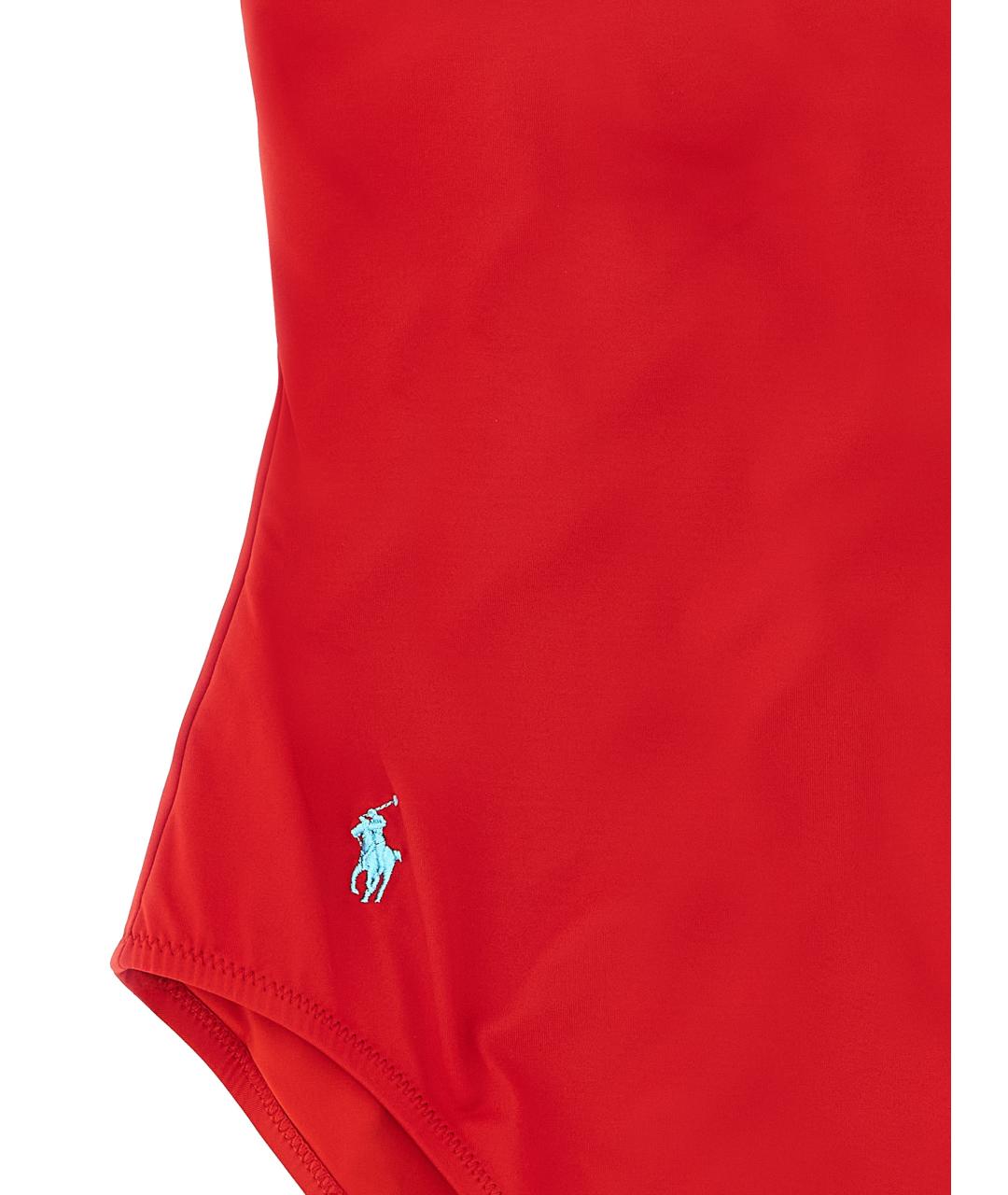 POLO RALPH LAUREN Красный полиамидовый купальник, фото 3