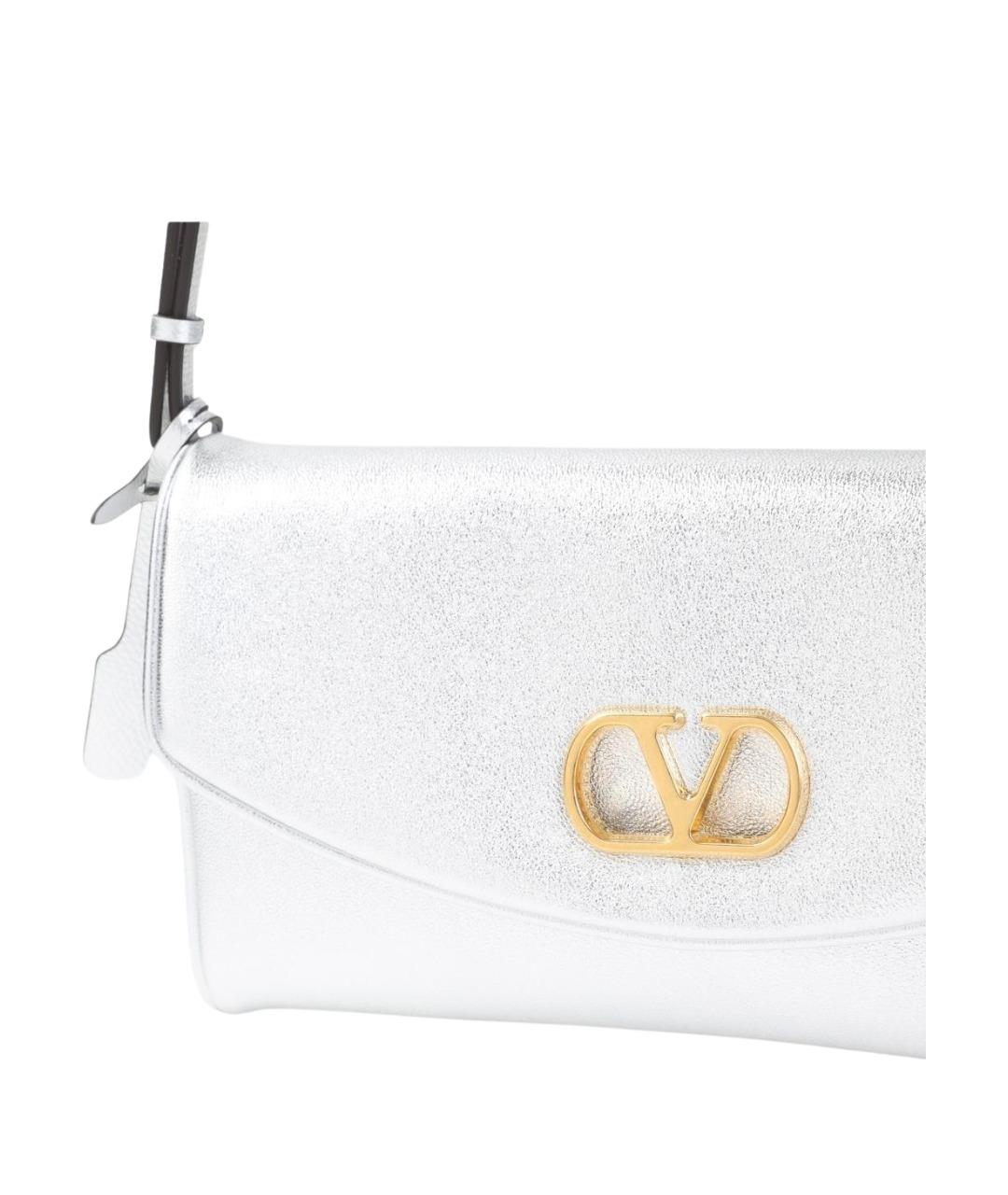 VALENTINO Белая кожаная сумка через плечо, фото 3
