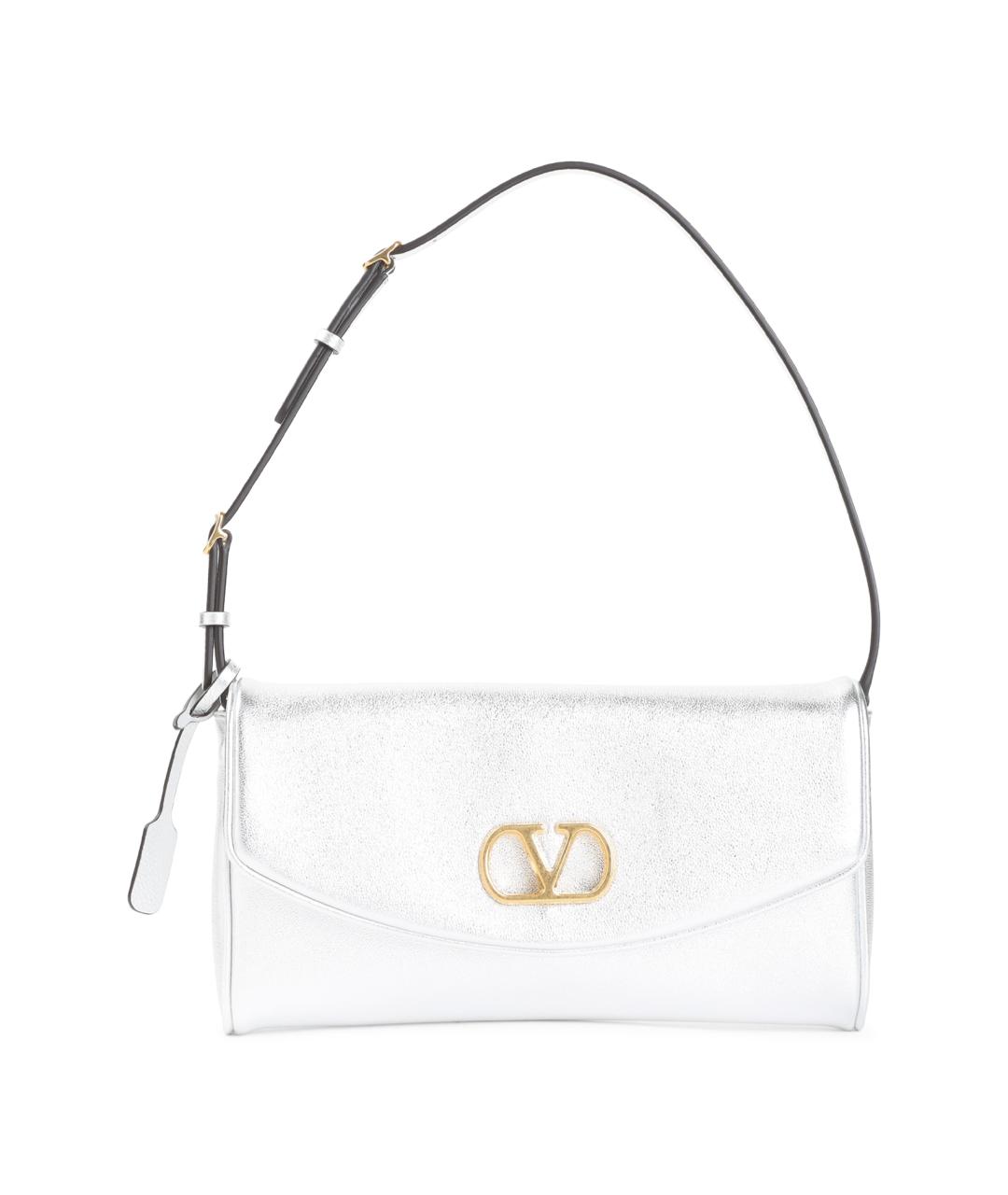 VALENTINO Белая кожаная сумка через плечо, фото 1