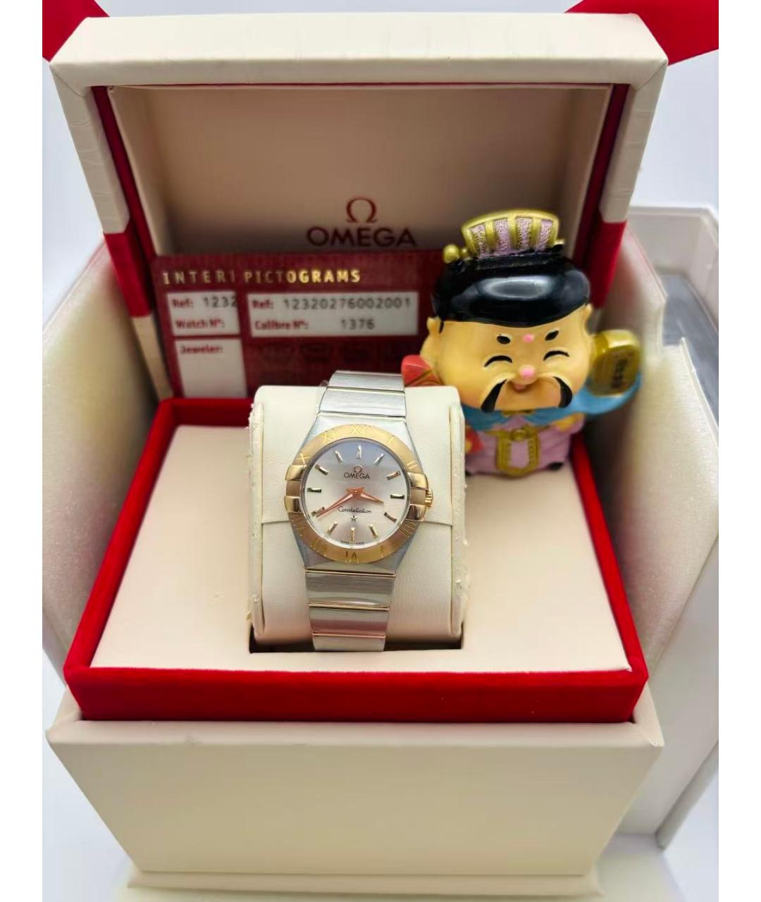 OMEGA Серебряные часы из розового золота, фото 2