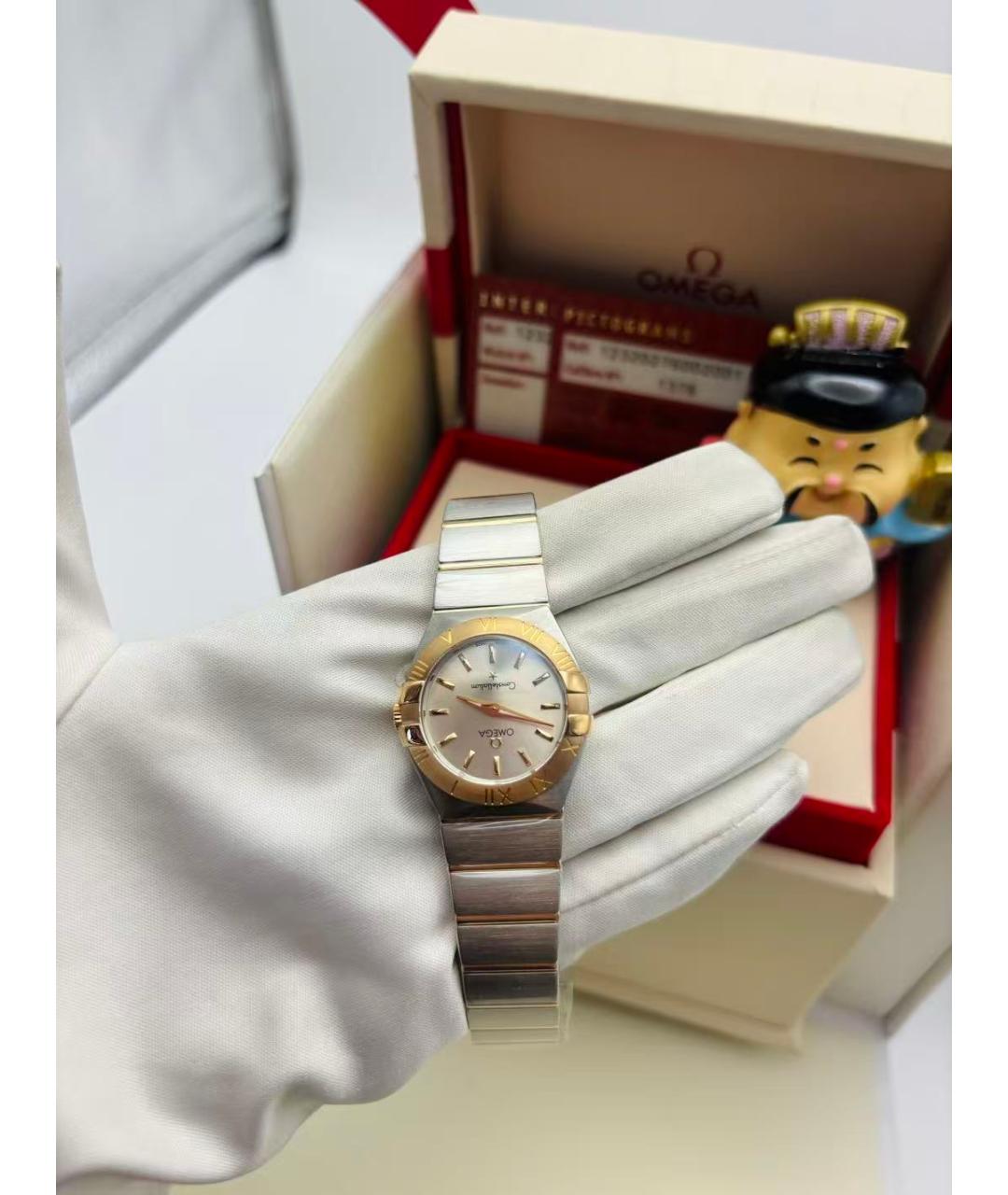 OMEGA Серебряные часы из розового золота, фото 5