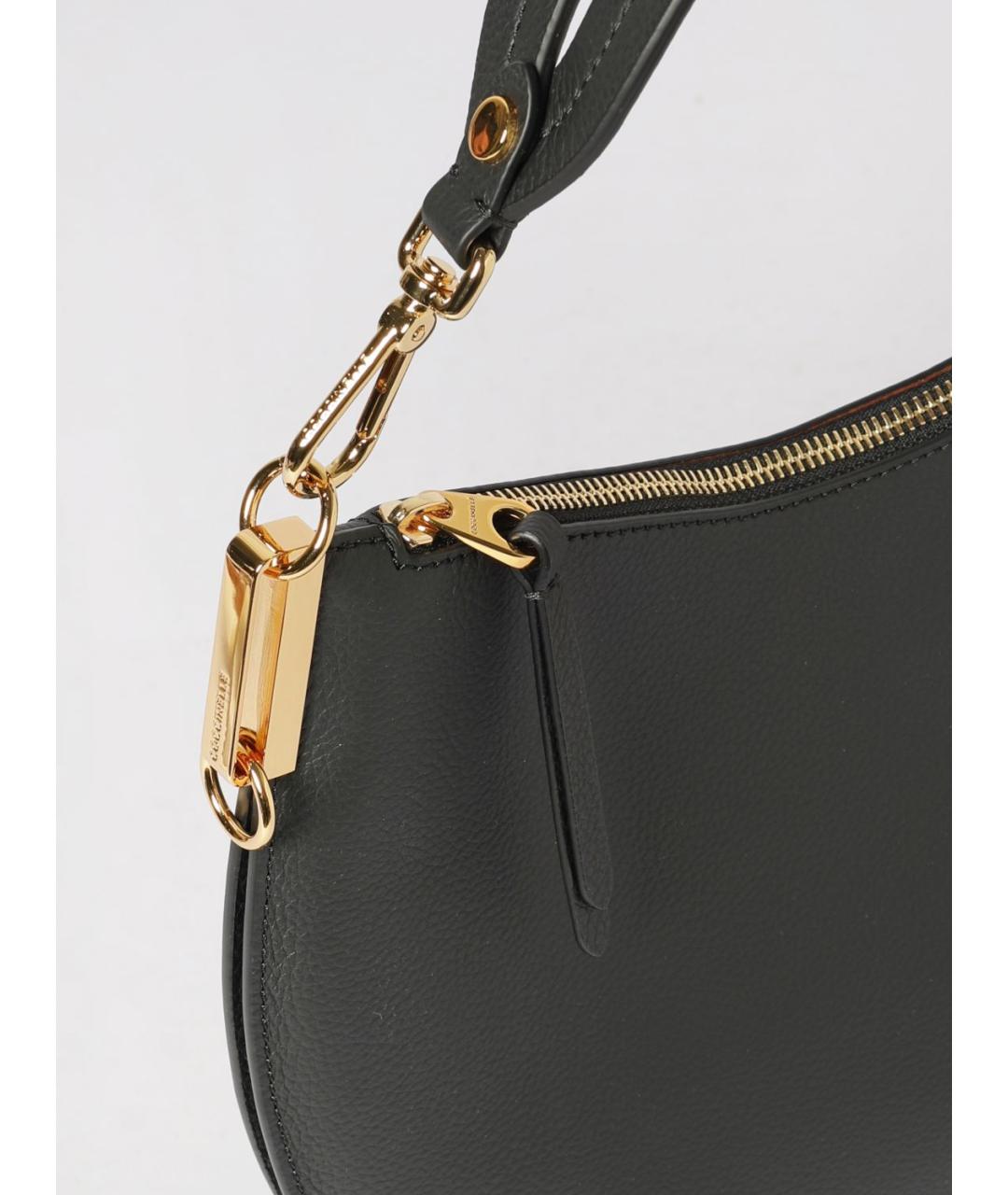 COCCINELLE Черная кожаная сумка через плечо, фото 3