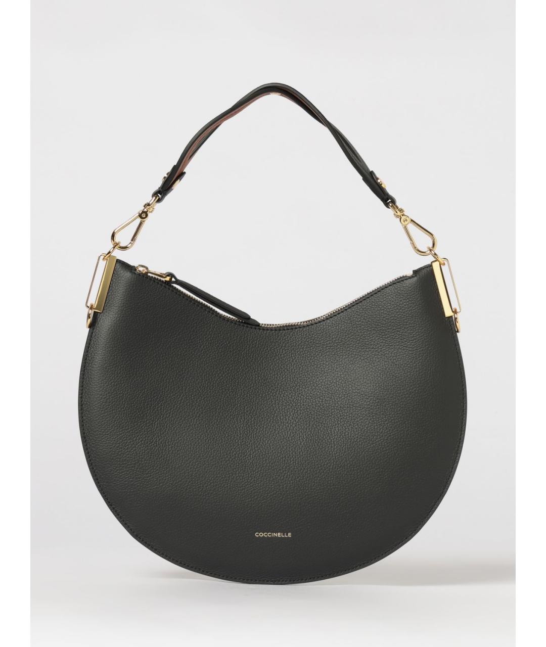 COCCINELLE Черная кожаная сумка через плечо, фото 4
