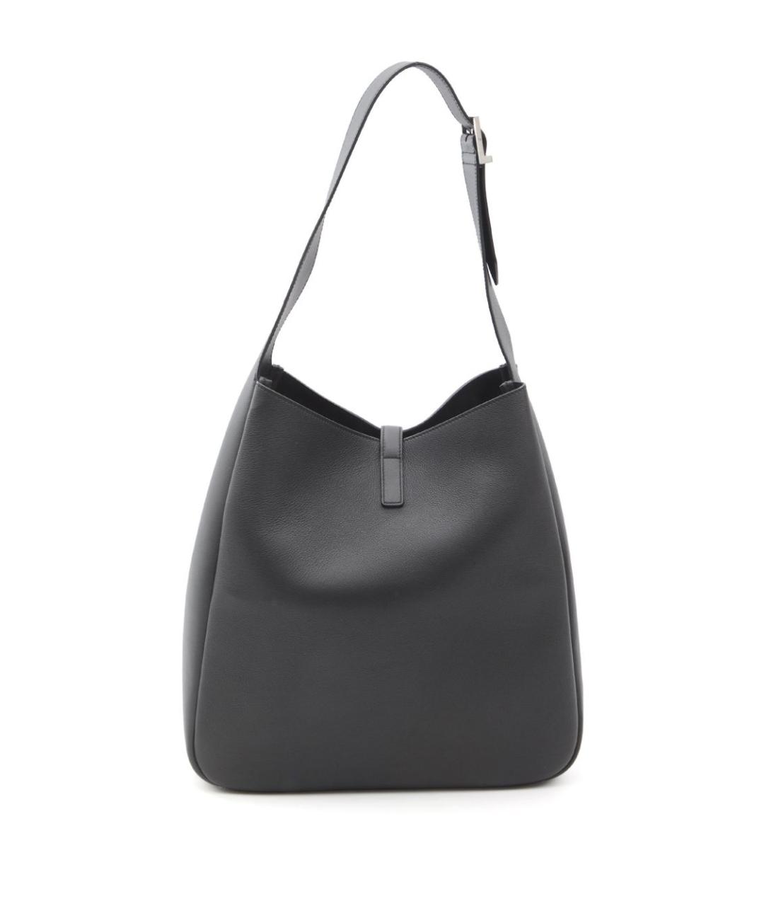 SAINT LAURENT Черная кожаная сумка через плечо, фото 3