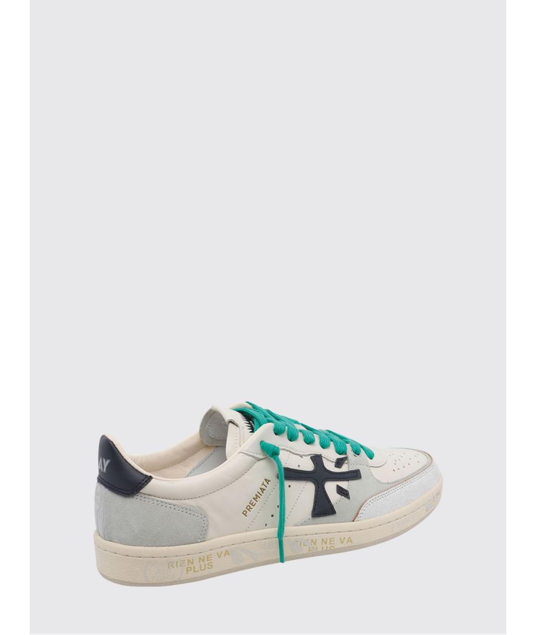PREMIATA Белые кожаные низкие кроссовки / кеды, фото 3