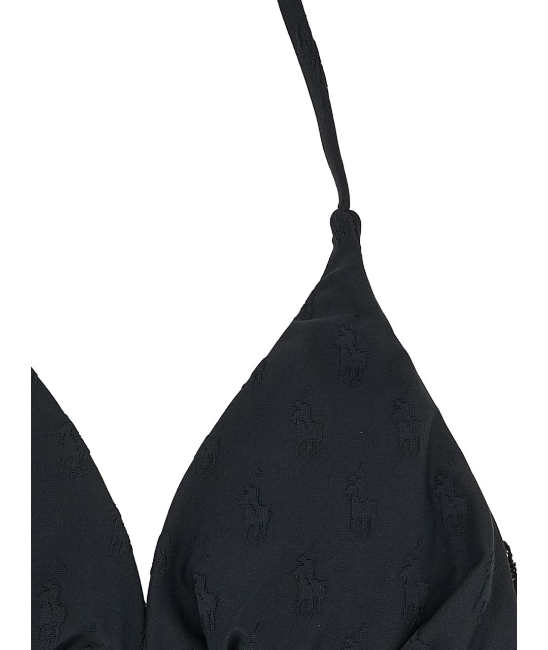 POLO RALPH LAUREN Черный полиэстеровый купальник, фото 3