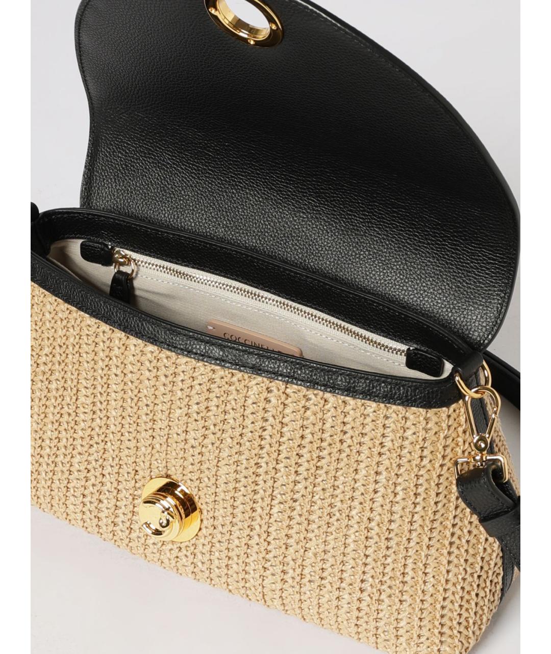 COCCINELLE Бежевая пелетеная сумка через плечо, фото 3