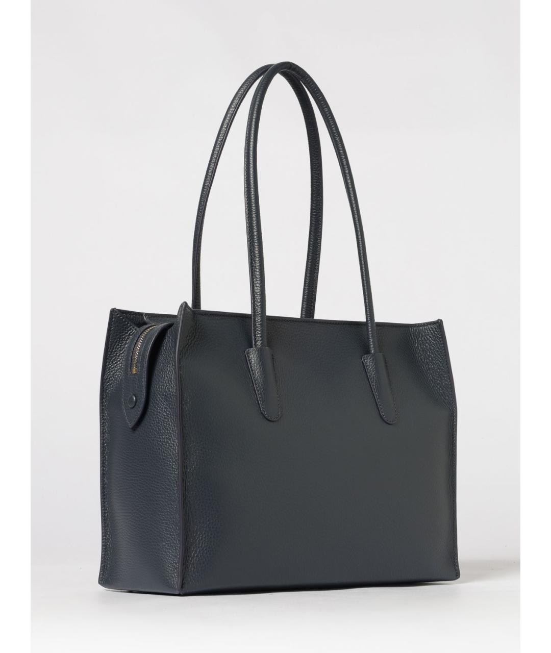 COCCINELLE Синяя кожаная сумка через плечо, фото 2