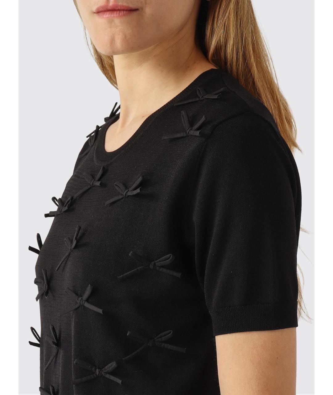 MEIMEIJ Черная вискозная футболка, фото 4