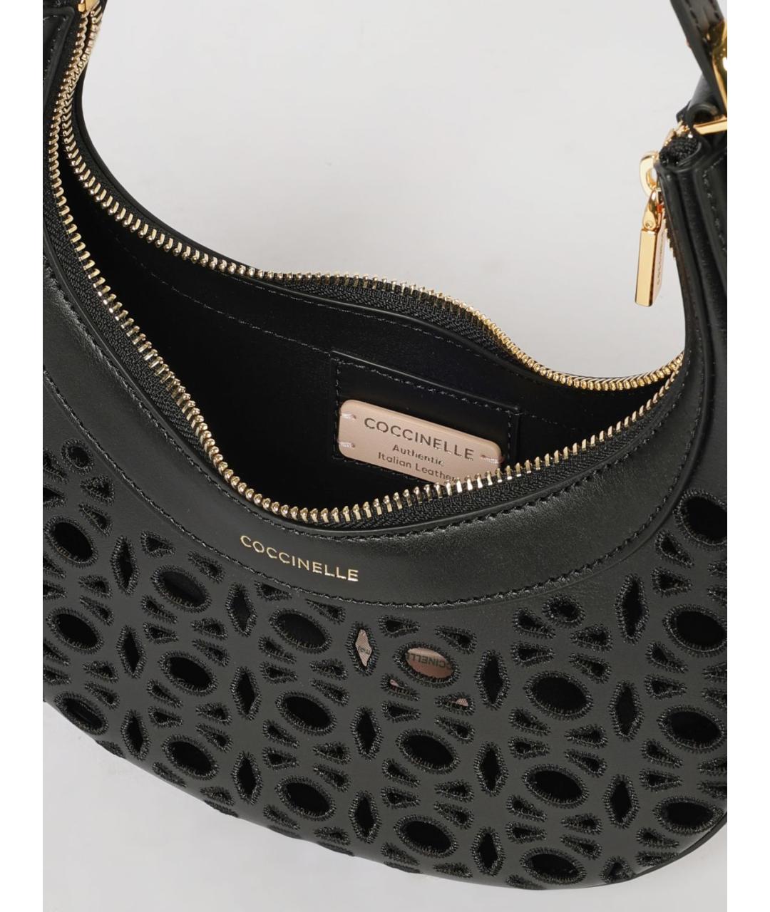 COCCINELLE Черная сумка тоут, фото 4