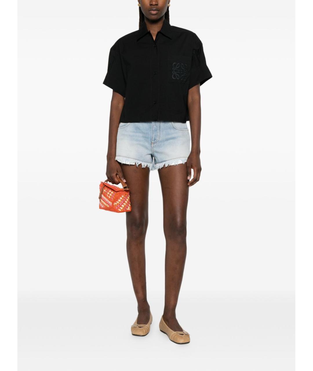 LOEWE Черная хлопковая рубашка, фото 3