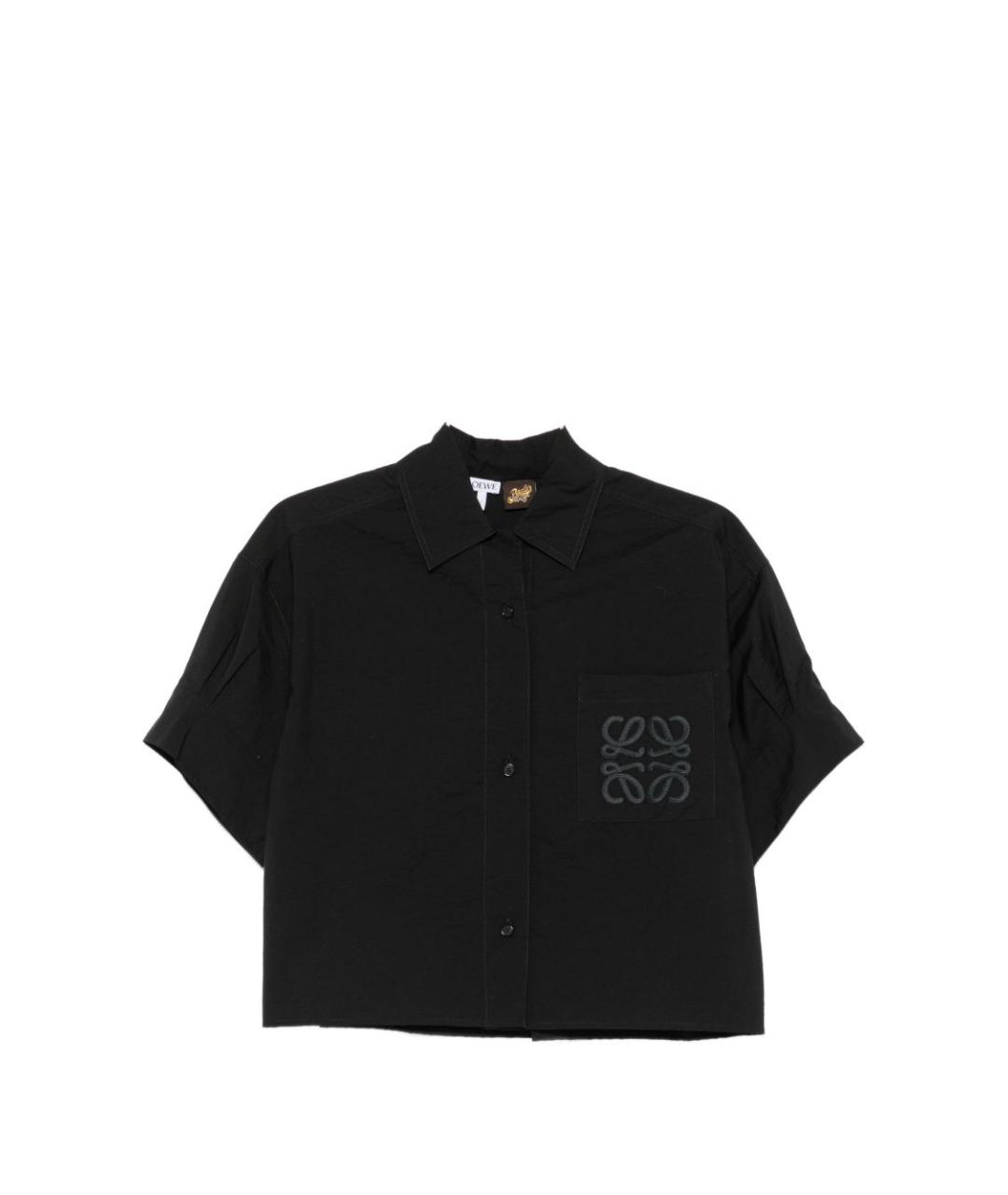 LOEWE Черная хлопковая рубашка, фото 1