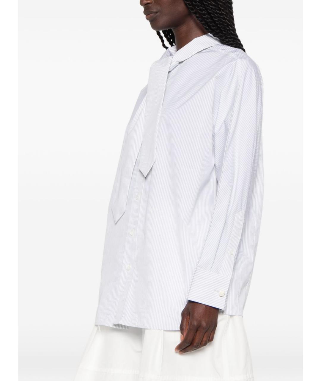 BOTTEGA VENETA Белая хлопковая рубашка, фото 4