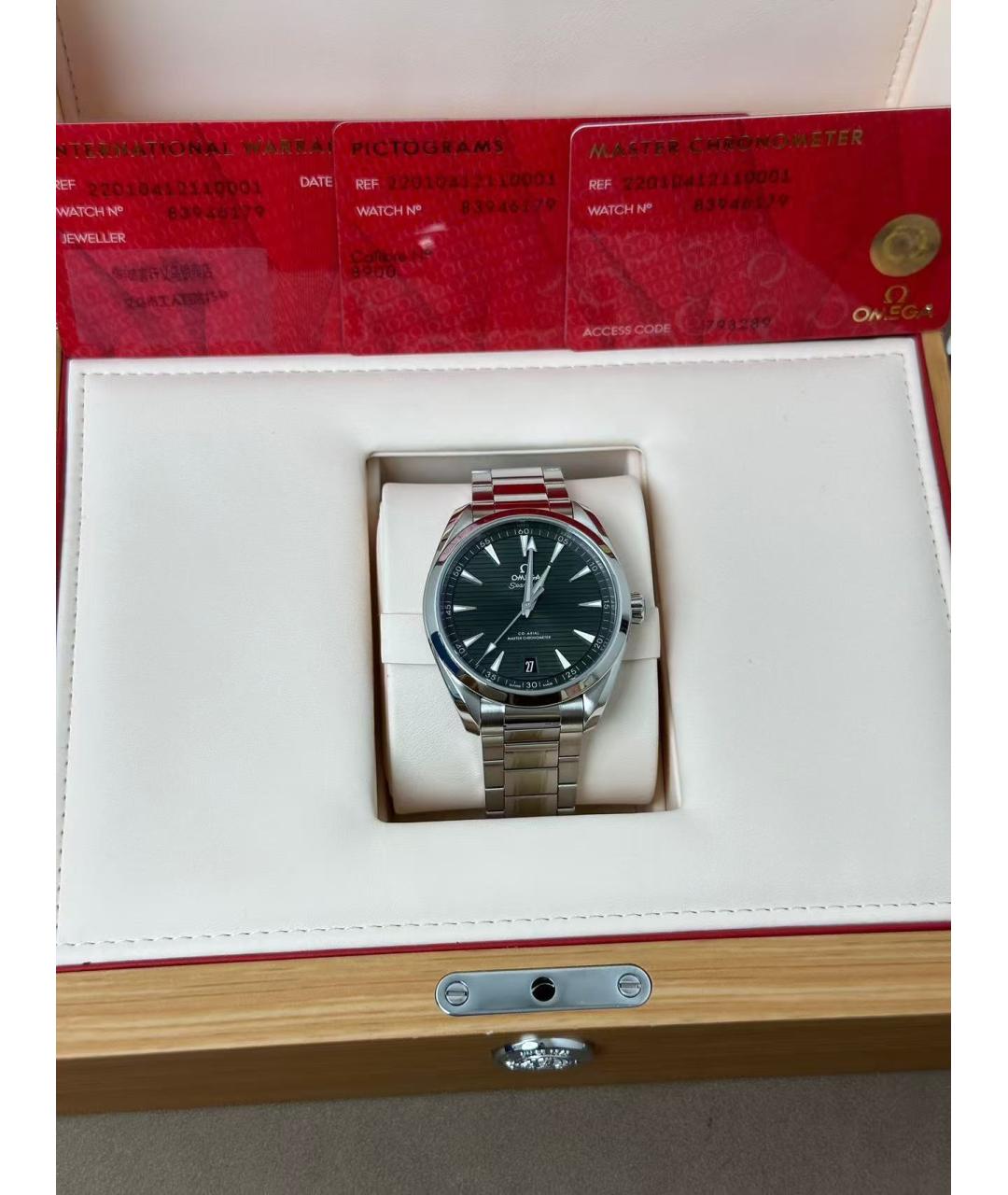 OMEGA Серебряные часы, фото 6