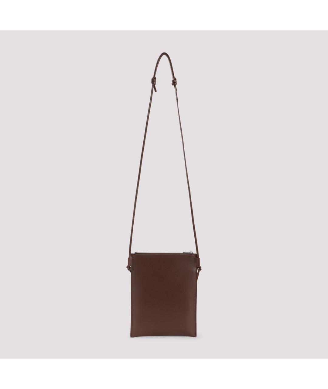 CELINE Коричневая кожаная сумка на плечо, фото 3