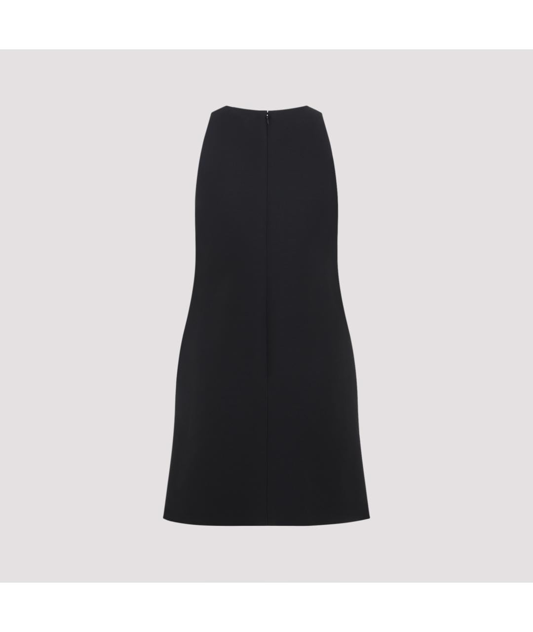 VALENTINO Черное шерстяное повседневное платье, фото 2