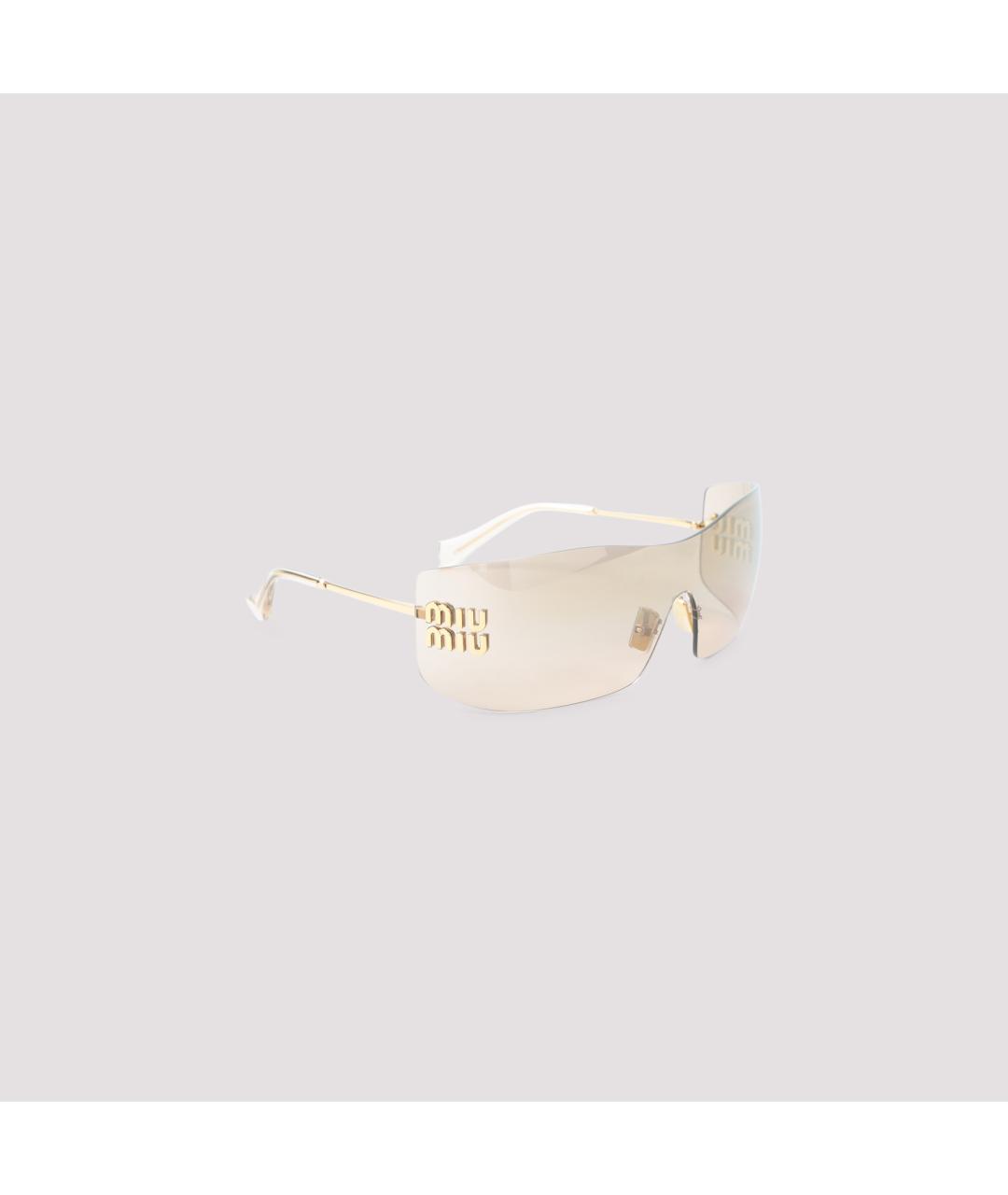 MIU MIU Коричневые солнцезащитные очки, фото 3